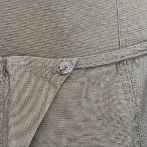 Vintage Sigrid Olsen Embroidered A Line Midi Skirt Boho Olive Army Green Size 14 - Picture 7 of 11